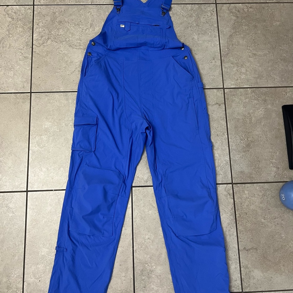 Duluth Trading Co Blue Jumpsuit Utility Workwear